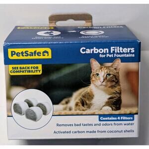 PetSafe Drinkwell Replacement Carbon Water Filters 4 Pack #6 PAC00-13906 - NEW